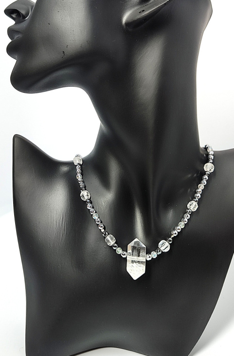 Choker Kryształ Górski srebro 925 Choker Kryształ Górski srebro 925