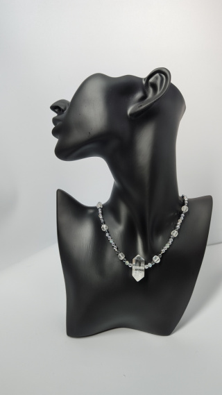 Choker Kryształ Górski srebro 925