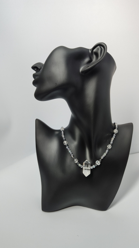 Choker Kryształ Górski srebro 925 Choker Kryształ Górski srebro 925