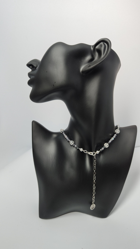 Choker Kryształ Górski srebro 925 Choker Kryształ Górski srebro 925