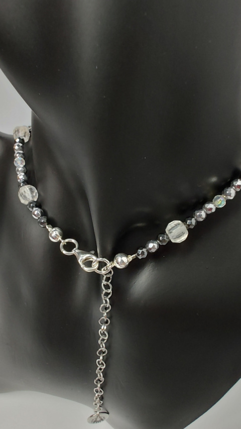 Choker Kryształ Górski srebro 925 Choker Kryształ Górski srebro 925