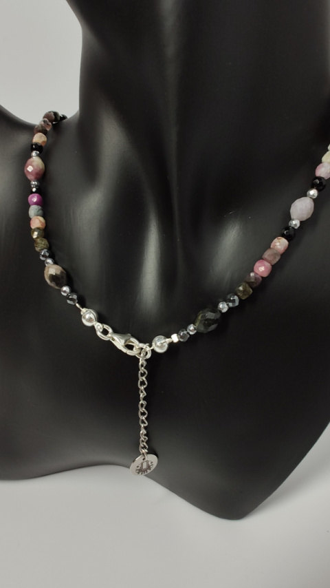 Choker z Turmalinu srebro 925 Choker z Turmalinu srebro 925