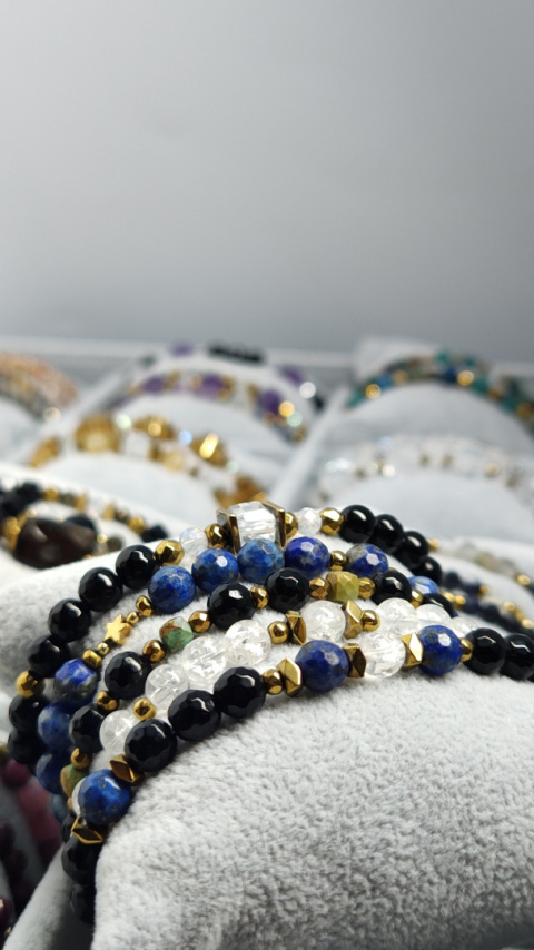 Bransoletki Lapis Lazuli ,Onyks i Turkus
