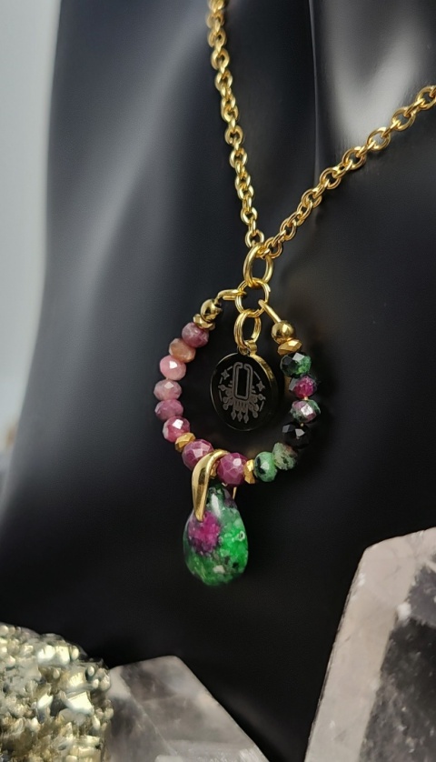 Amulet - RUBIN&ZOISYT srebro 925 pozłacane 24k
